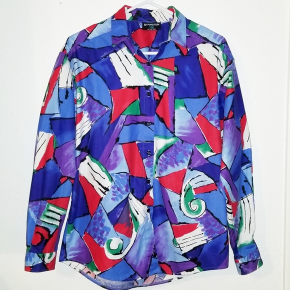 Rocky Mountain Tops - Vintage Rocky Mountain Multi-Colored Shirt